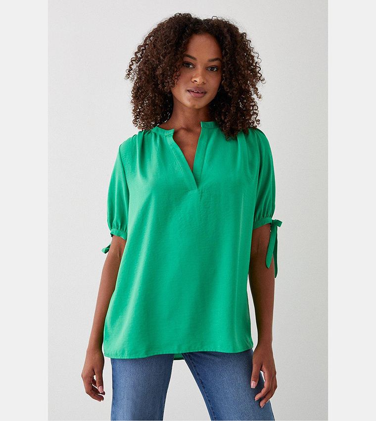 Tall Tie Sleeves Overhead Shirt