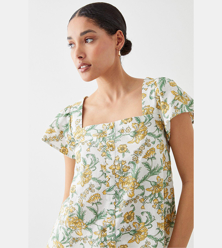 Dorothy perkins sale yellow blouse