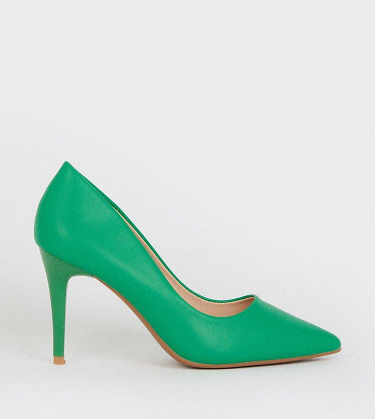 Green court shoes mid heel best sale