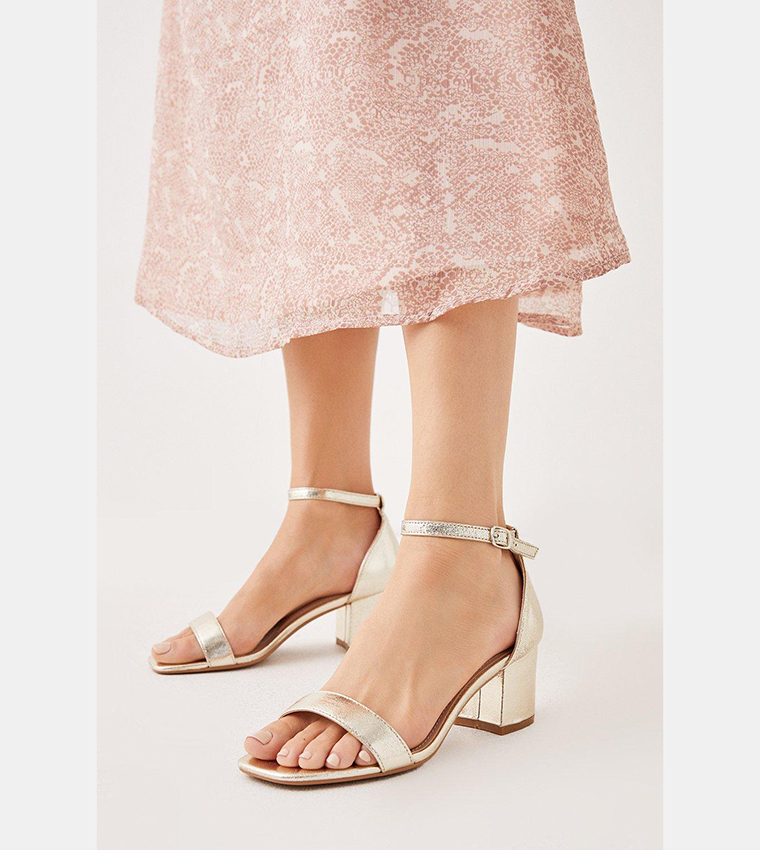 Sammy Low Block Barely There Heels