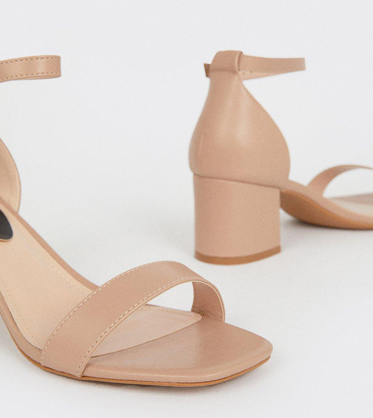 Sammy Low Block Barely There Heels