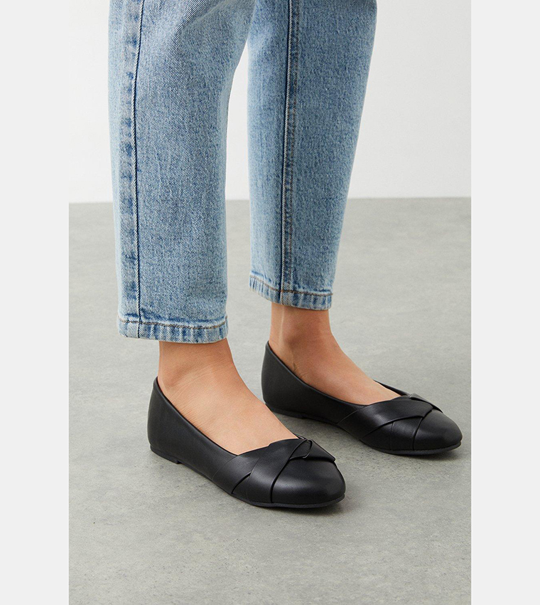 Paige Wrap Detail Ballet Flats