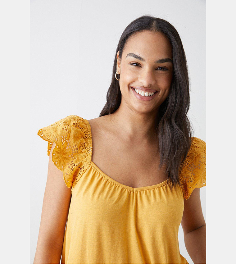 Yellow top sale dorothy perkins