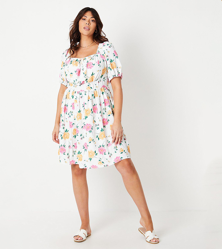 beyond linen blend mini dress white Beyond Linen Blend Mini Dress White