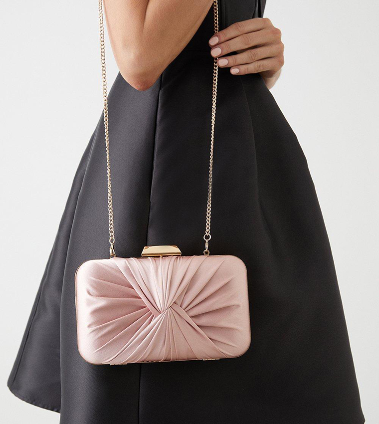 Dorothy perkins pink clutch bag sale