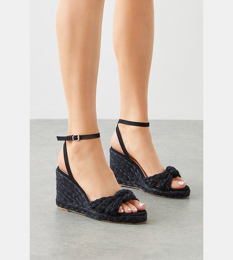 Dorothy perkins black hot sale wedges