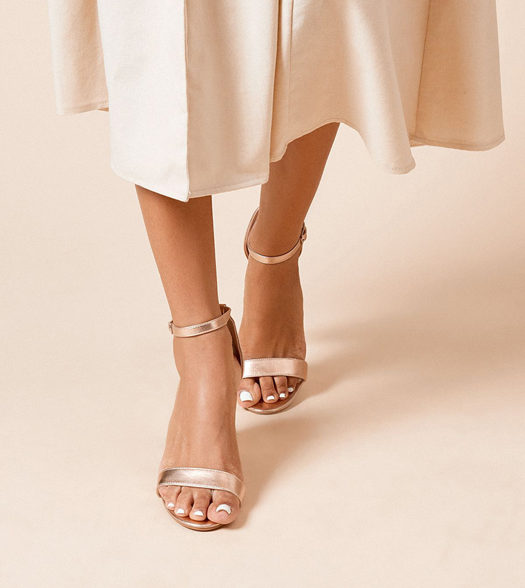 Spark Ankle Strap Block Heel Sandals