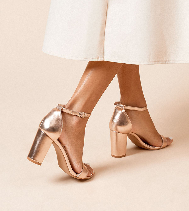 Spark Ankle Strap Block Heel Sandals