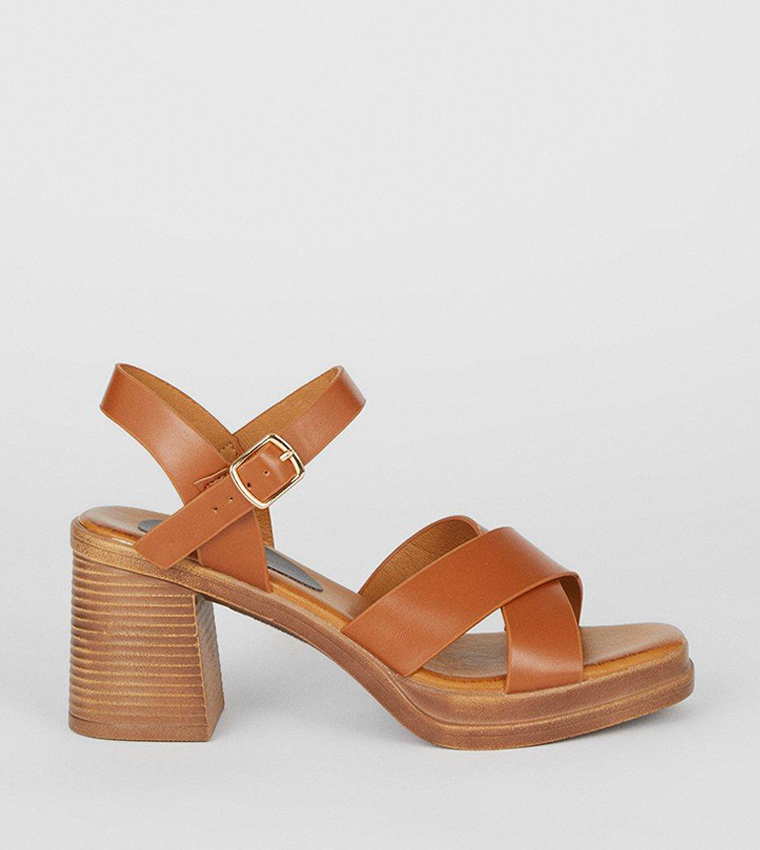 Buy Dorothy Perkins Sandra Casual Cross Strap Heel Sandals In