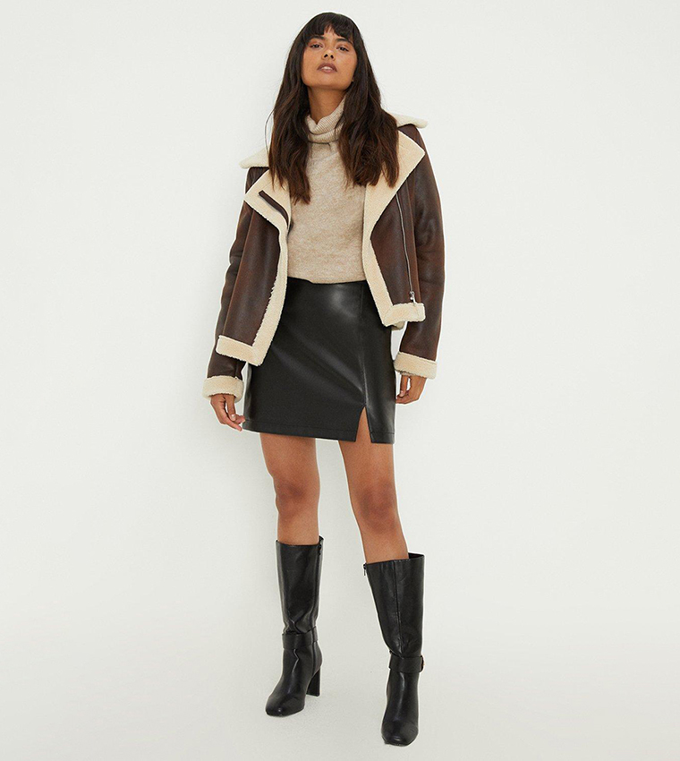 Dorothy perkins shop shearling jacket