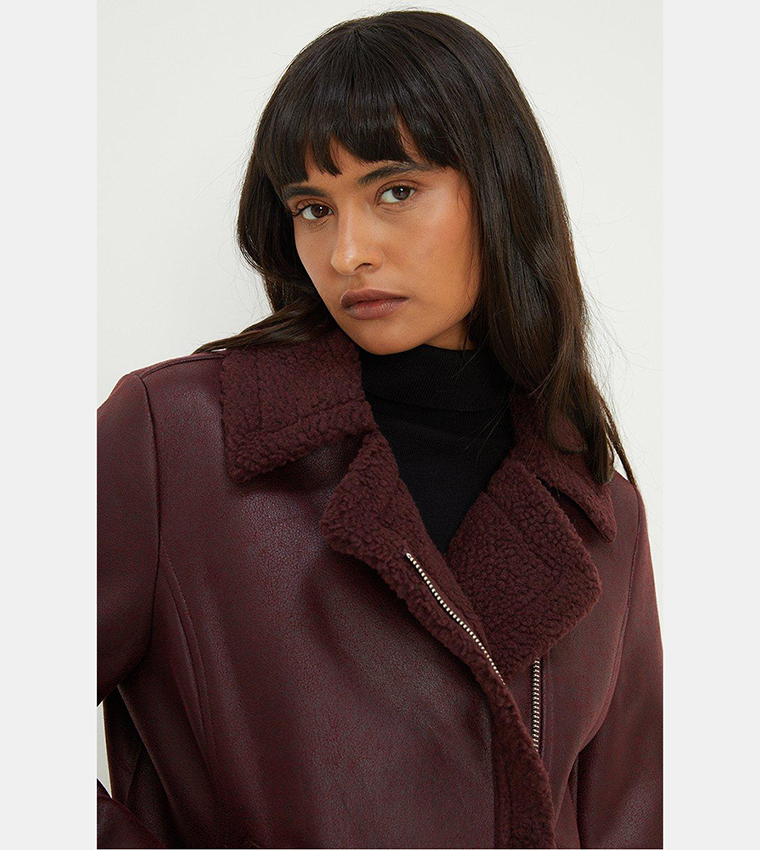 Dorothy perkins burgundy jacket best sale