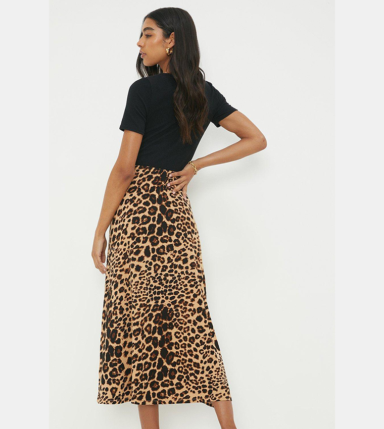 Animal print midi 2025 skirt dorothy perkins