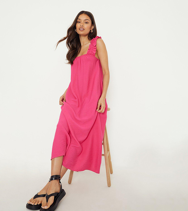 Dorothy perkins pink hot sale maxi dress