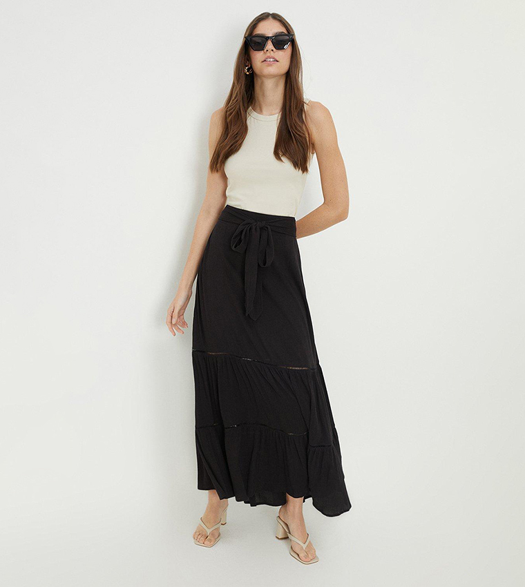 Black maxi shop skirt dorothy perkins