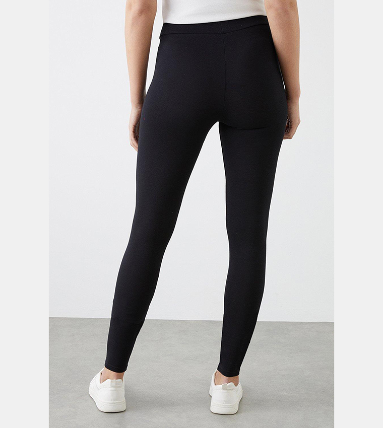 Buy Dorothy Perkins Tall Basic Black Leggings In Black