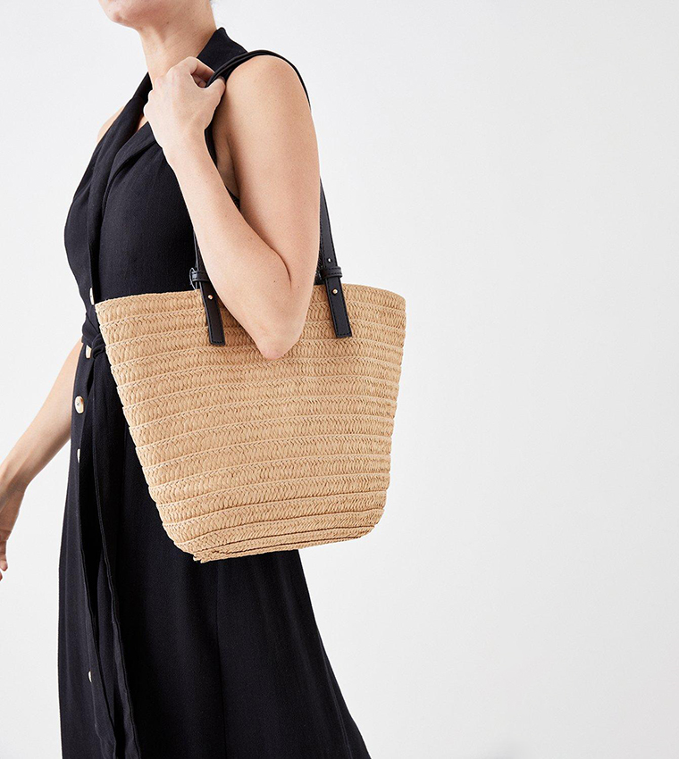 Summer Raffia Tote Bag