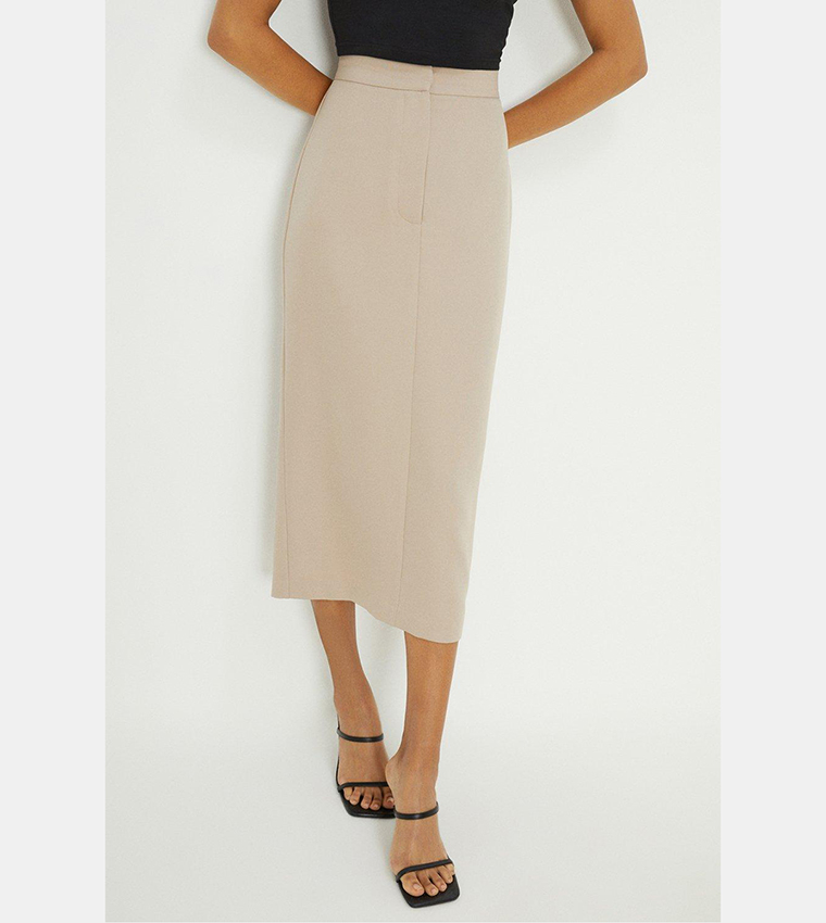 Buy Dorothy Perkins Tailored Midaxi Skirt In Beige 6thStreet Oman