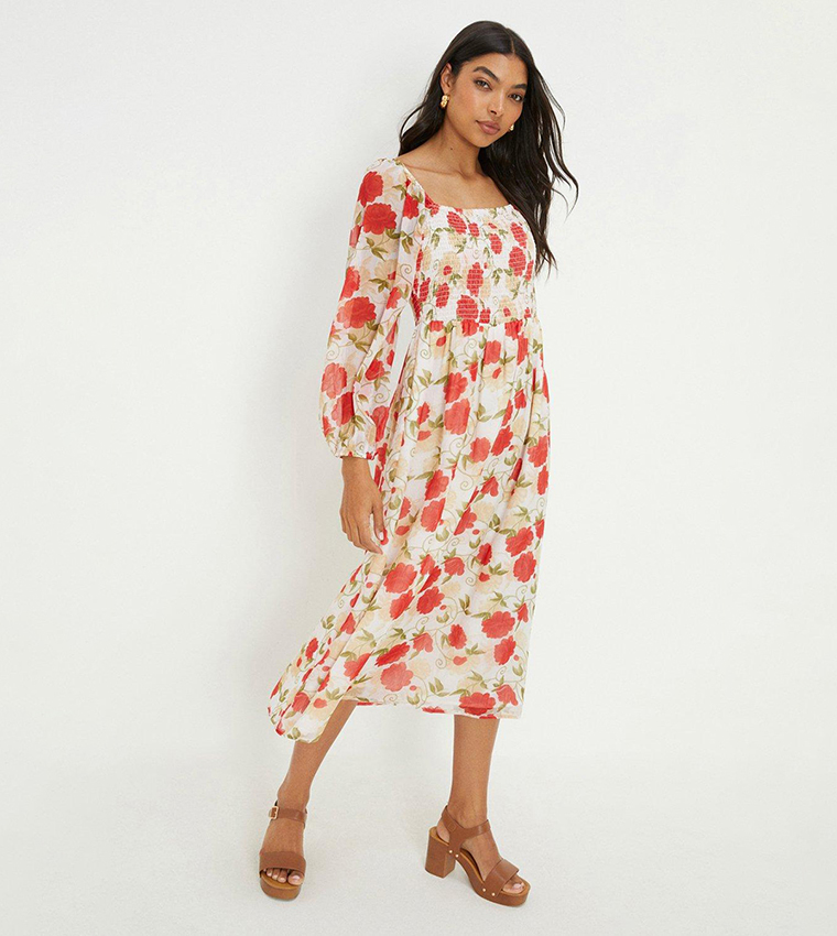 Dorothy perkins clearance red floral dress