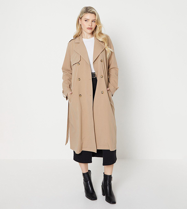 Buy Dorothy Perkins Lightweight Trench Coat In Camel 6thStreet Bahrain