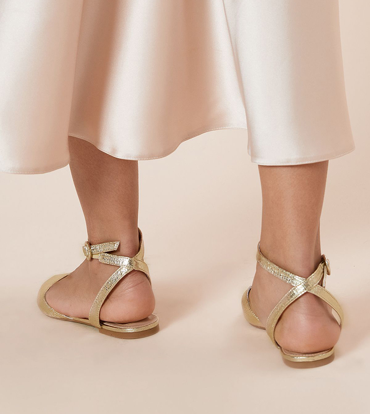 Ankle Strap Flat Shoes
