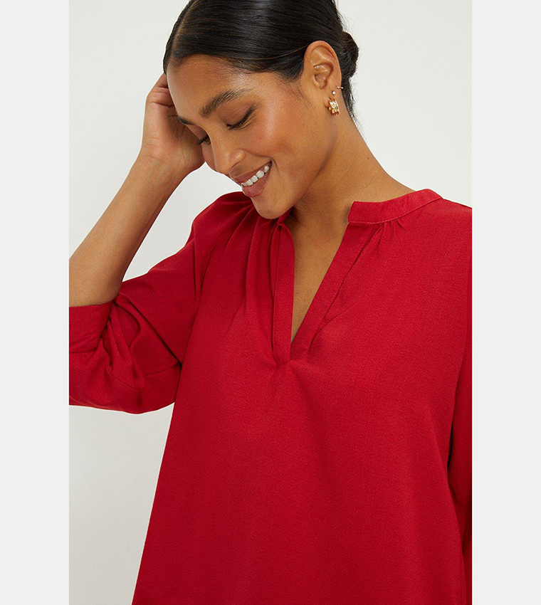 dorothy perkins red blouse