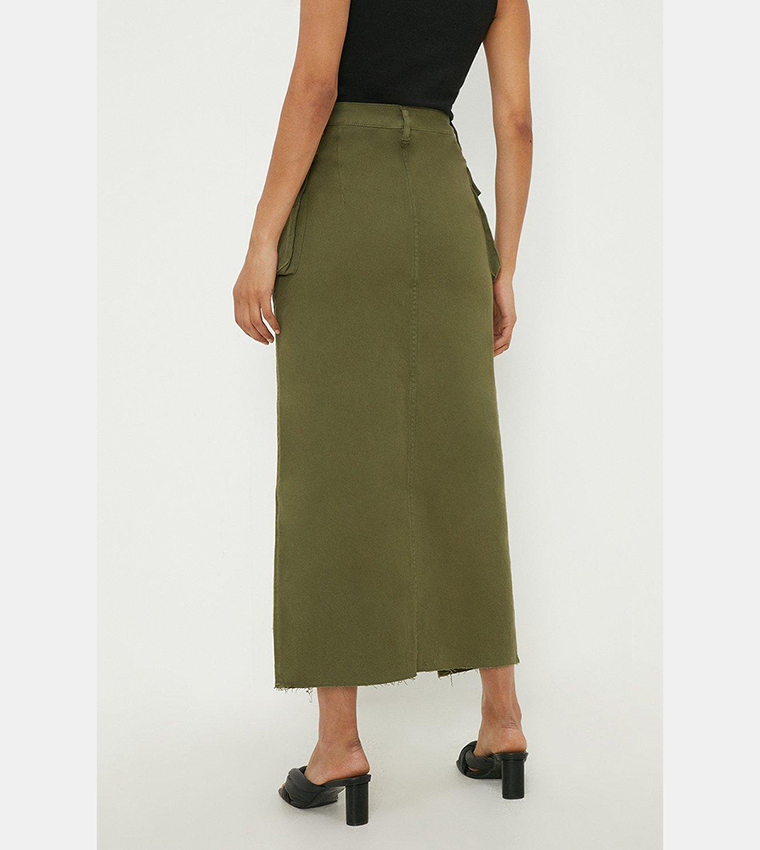 Khaki skirt dorothy perkins hotsell