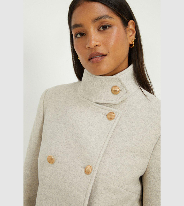 Short funnel neck on sale coat