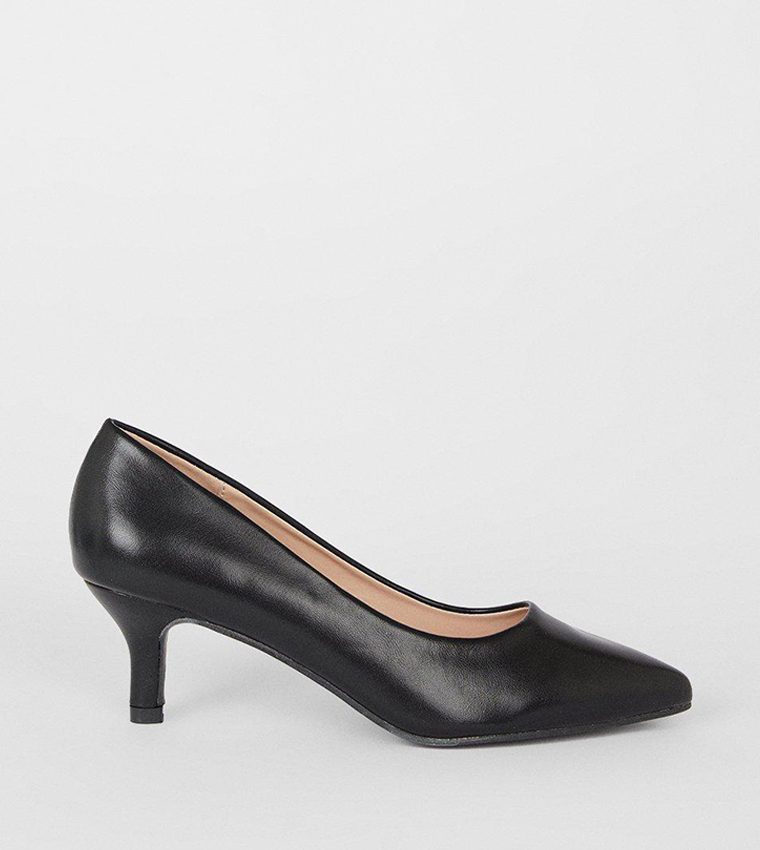 Black kitten sale heel shoes