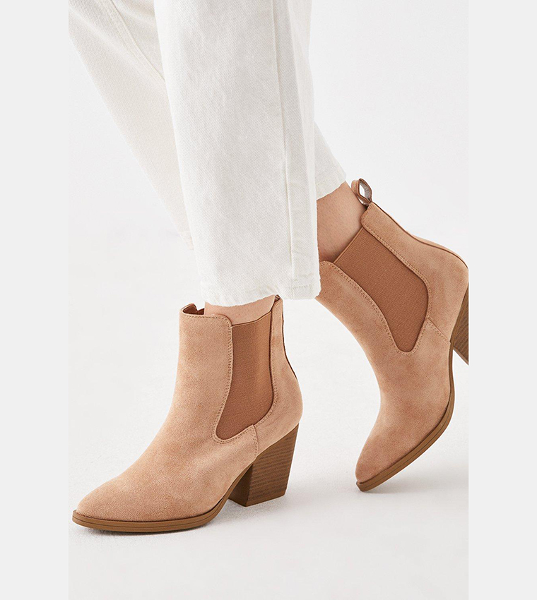 Buy Dorothy Perkins Amanda Casual Ankle Boots In Beige 6thStreet Oman