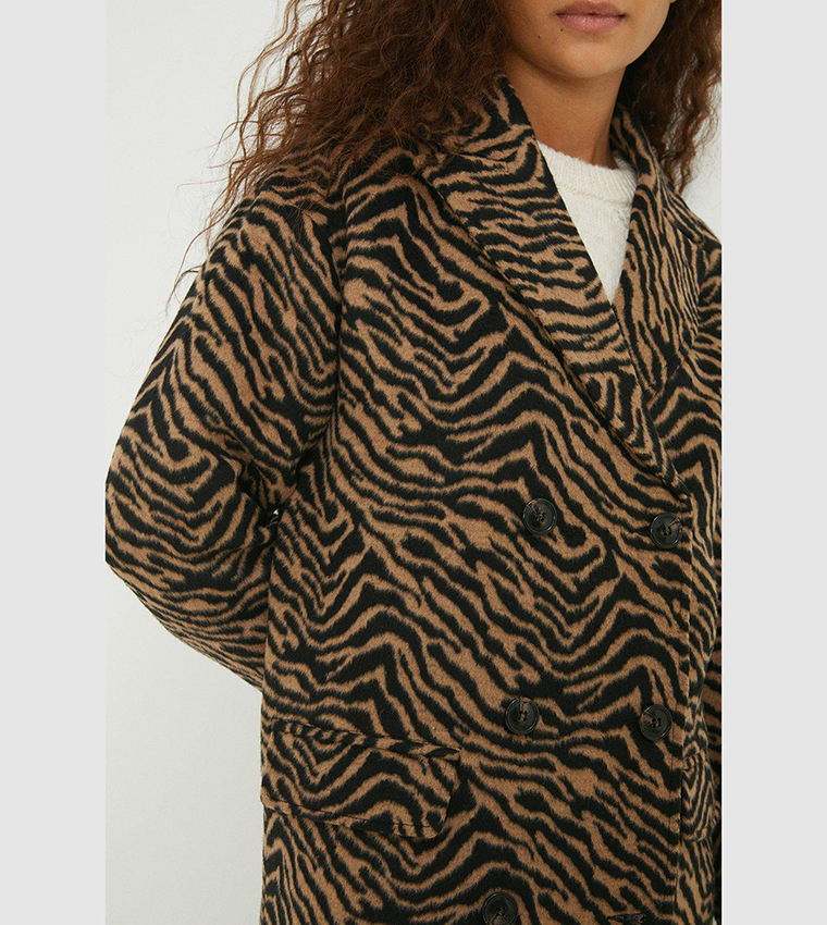 Leopard print coat dorothy on sale perkins