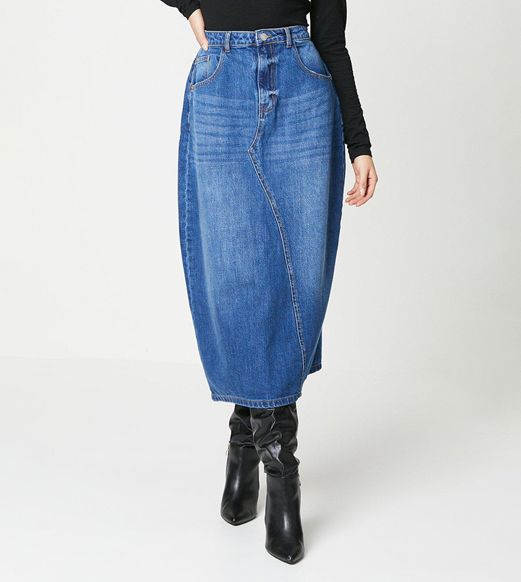 Skirts sales blue jean