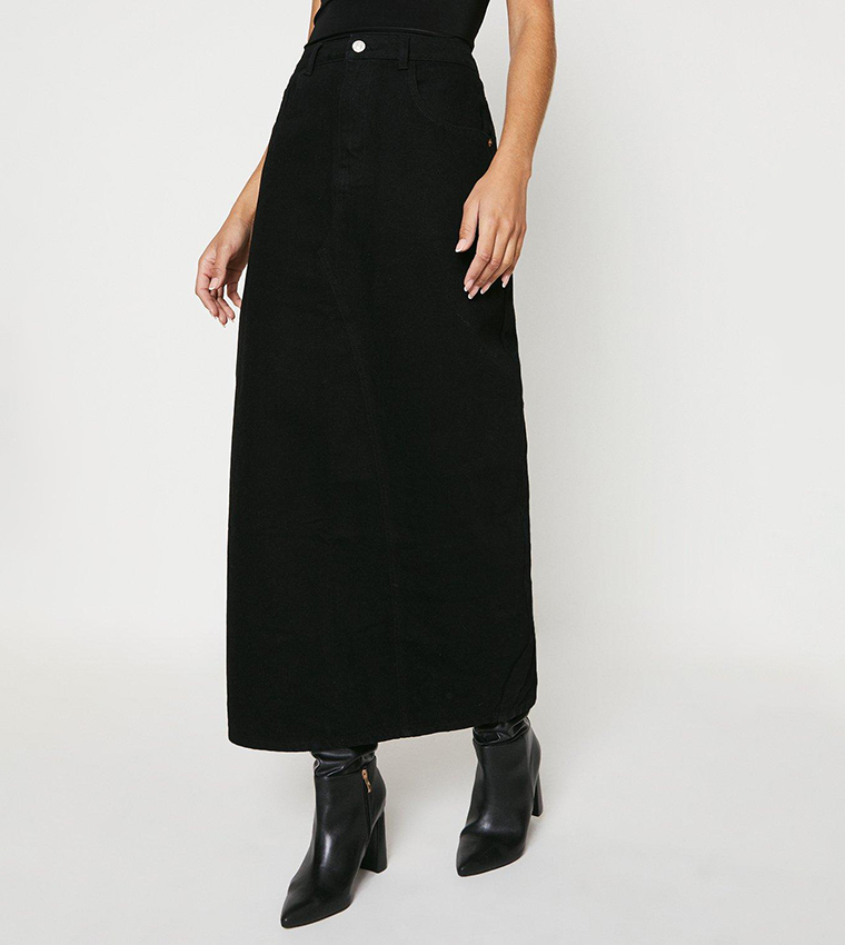 Dorothy perkins store black denim skirt