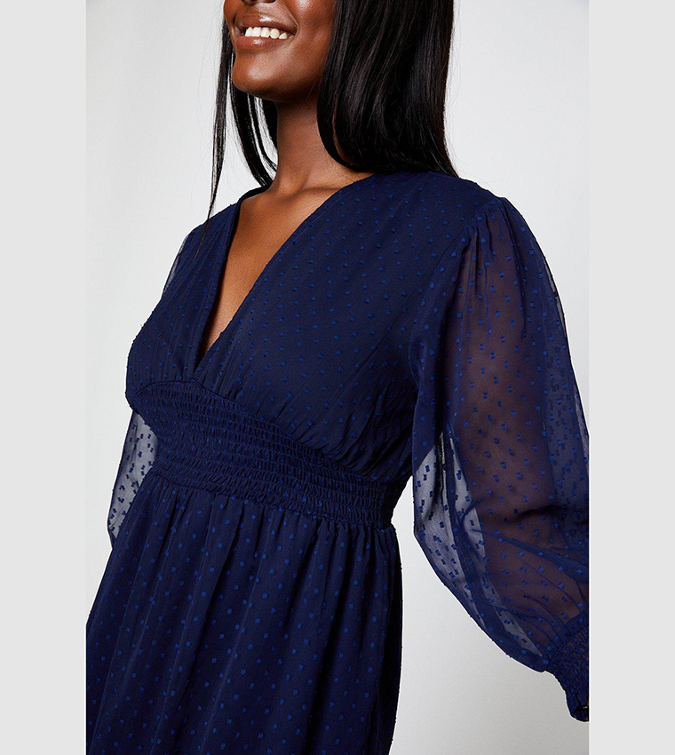 Dorothy perkins navy blue on sale dress