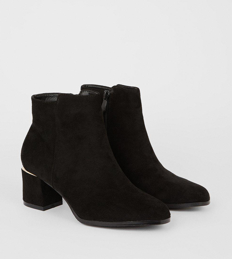 Dorothy perkins black store suede ankle boots