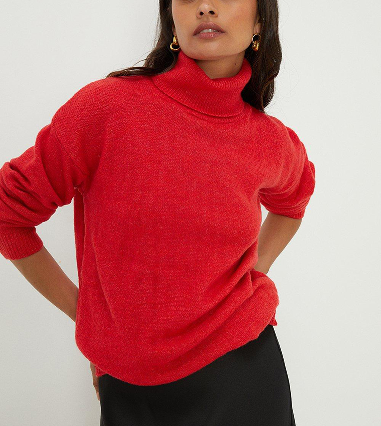 Oversized clearance sweater red