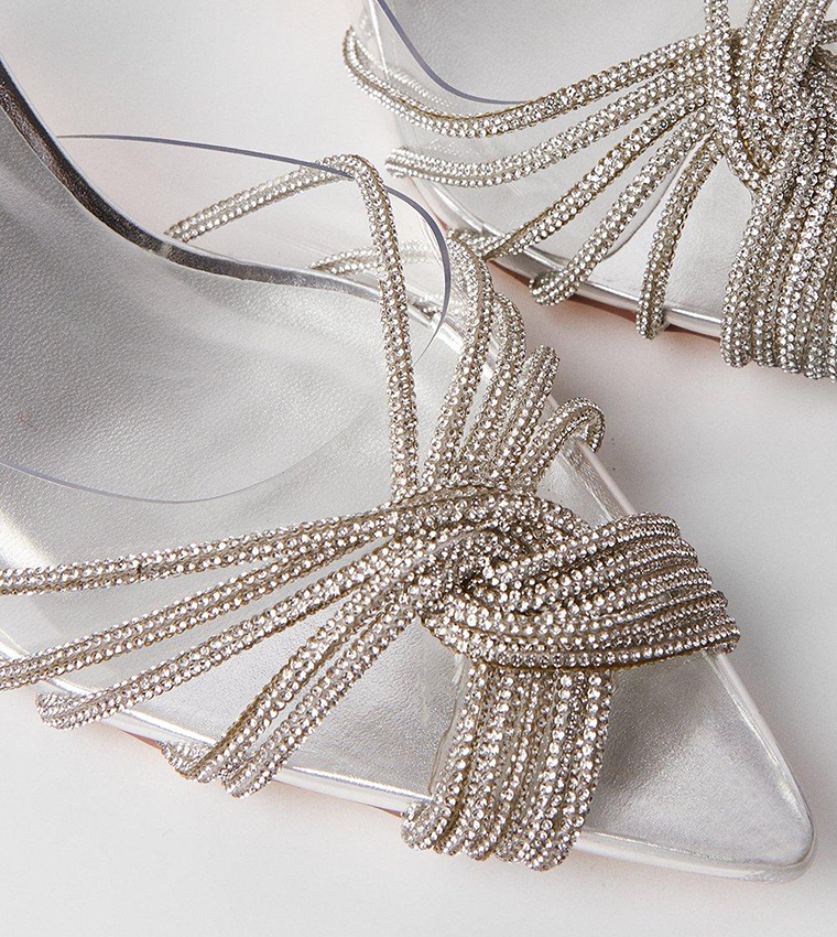 Brooke Crystal Sling Back Court Shoes