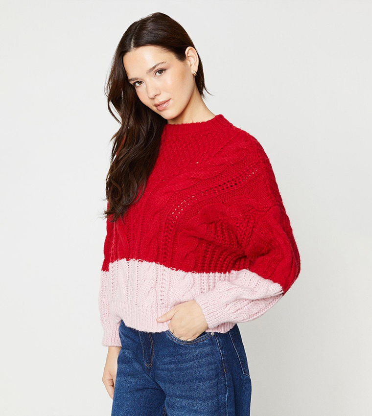 Dorothy perkins red on sale jumper