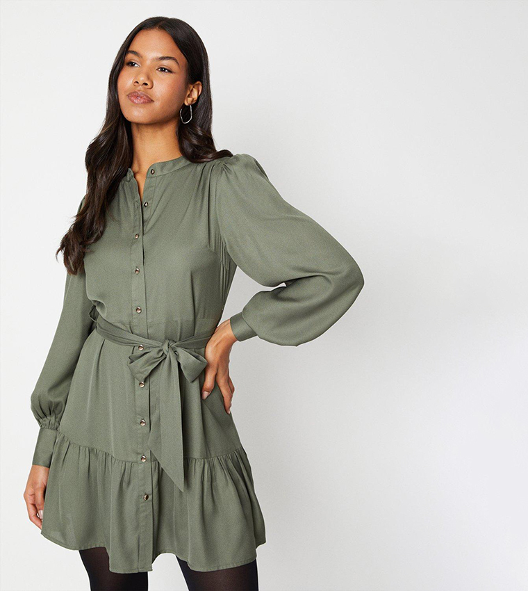 Dorothy perkins khaki shirt dress hotsell