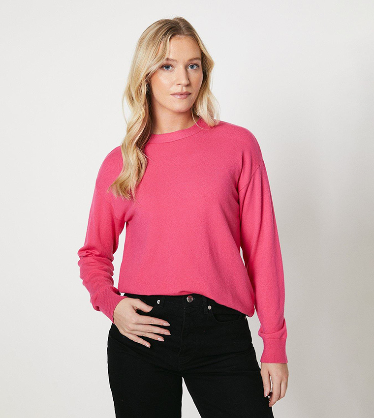 Buy Dorothy Perkins Bow Back Knitted Jumper In Pink 6thStreet Oman