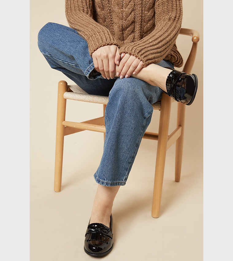 Loretta Tassel Detail Loafers