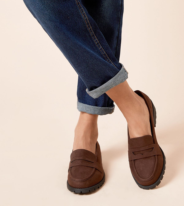Wide Fit Leoni Chunky Loafers