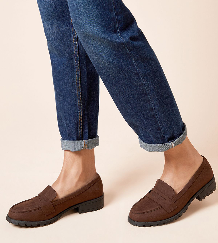 Wide Fit Leoni Chunky Loafers