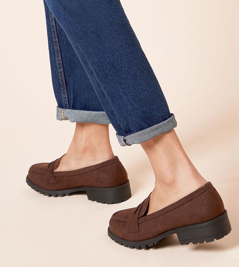 Wide Fit Leoni Chunky Loafers