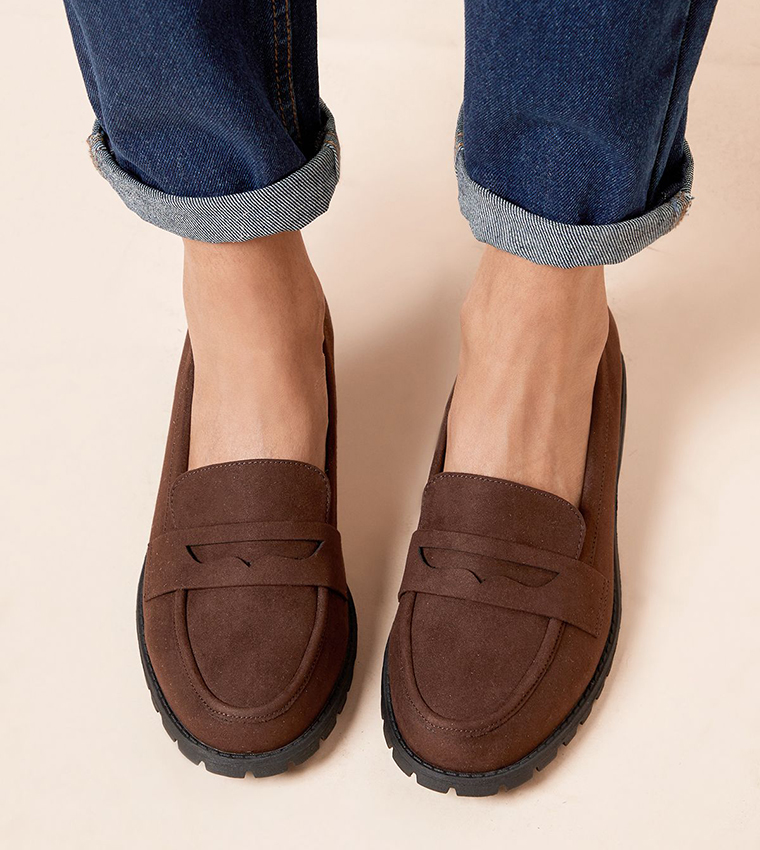 Wide Fit Leoni Chunky Loafers
