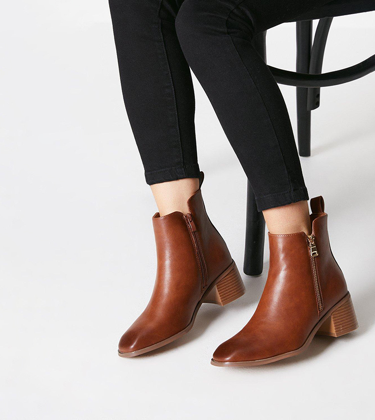 Dorothy perkins tan ankle on sale boots