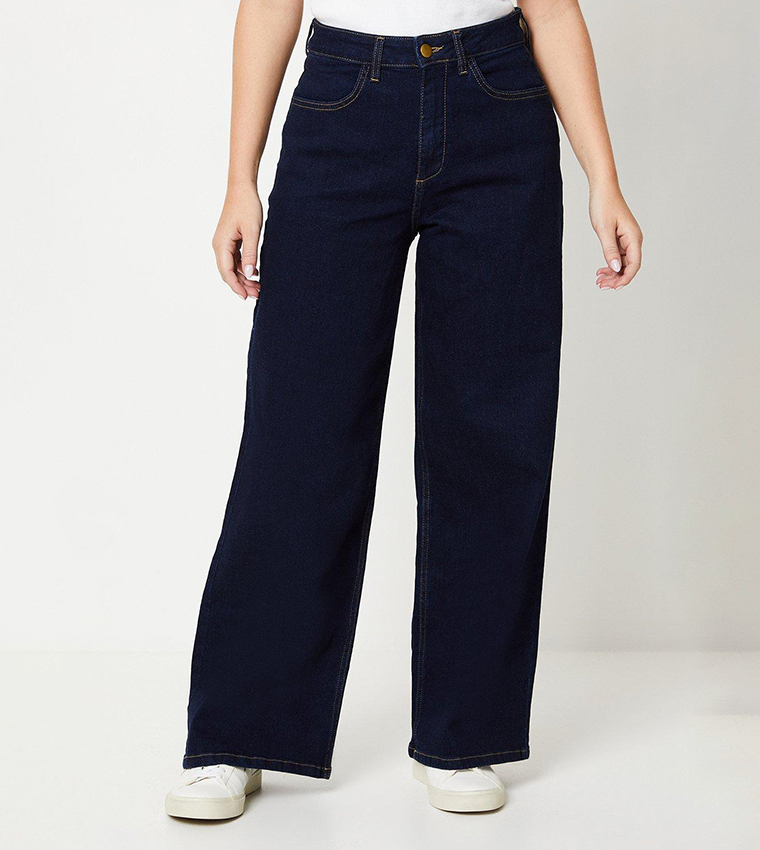 Washed Wide Leg Jeans
