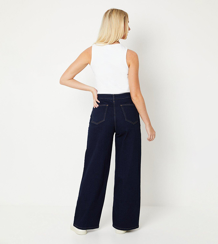 Washed Wide Leg Jeans