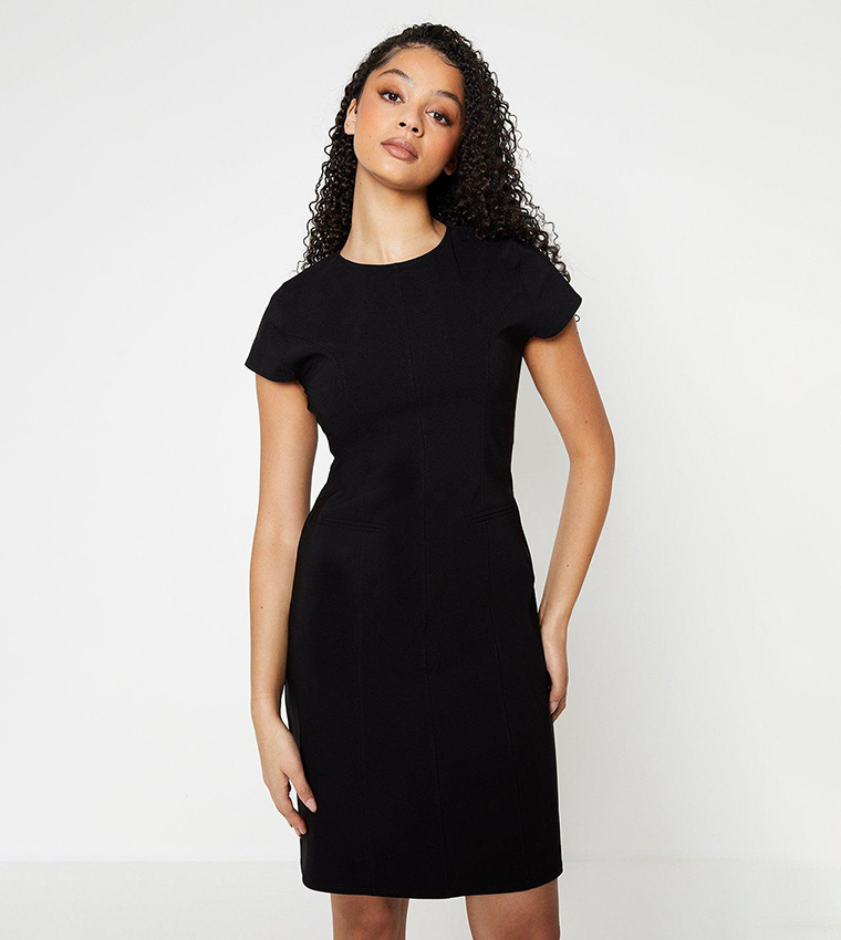 Buy Dorothy Perkins Tall Bengaline Mini Dress In Black 6thStreet Kuwait