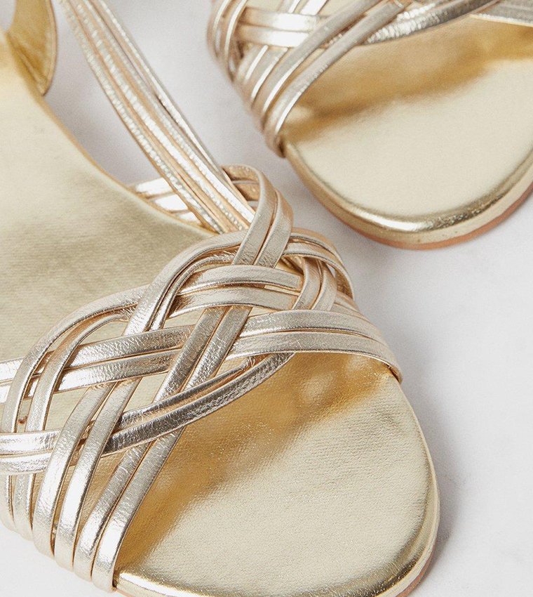 Leather Jocelyn Plaited Flat Sandals