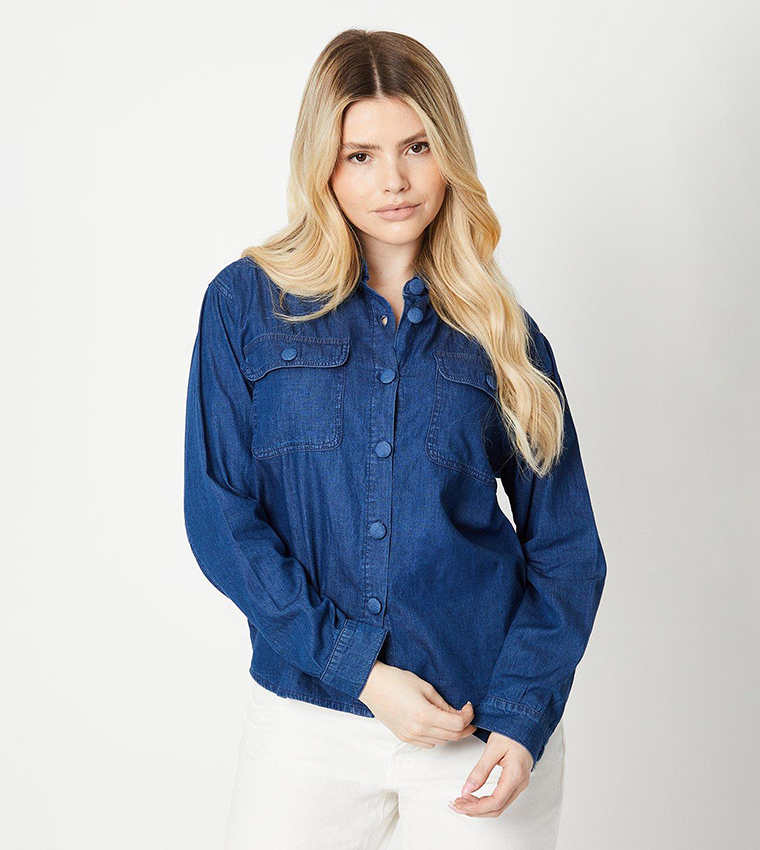 Shops dorothy perkins denim shirt